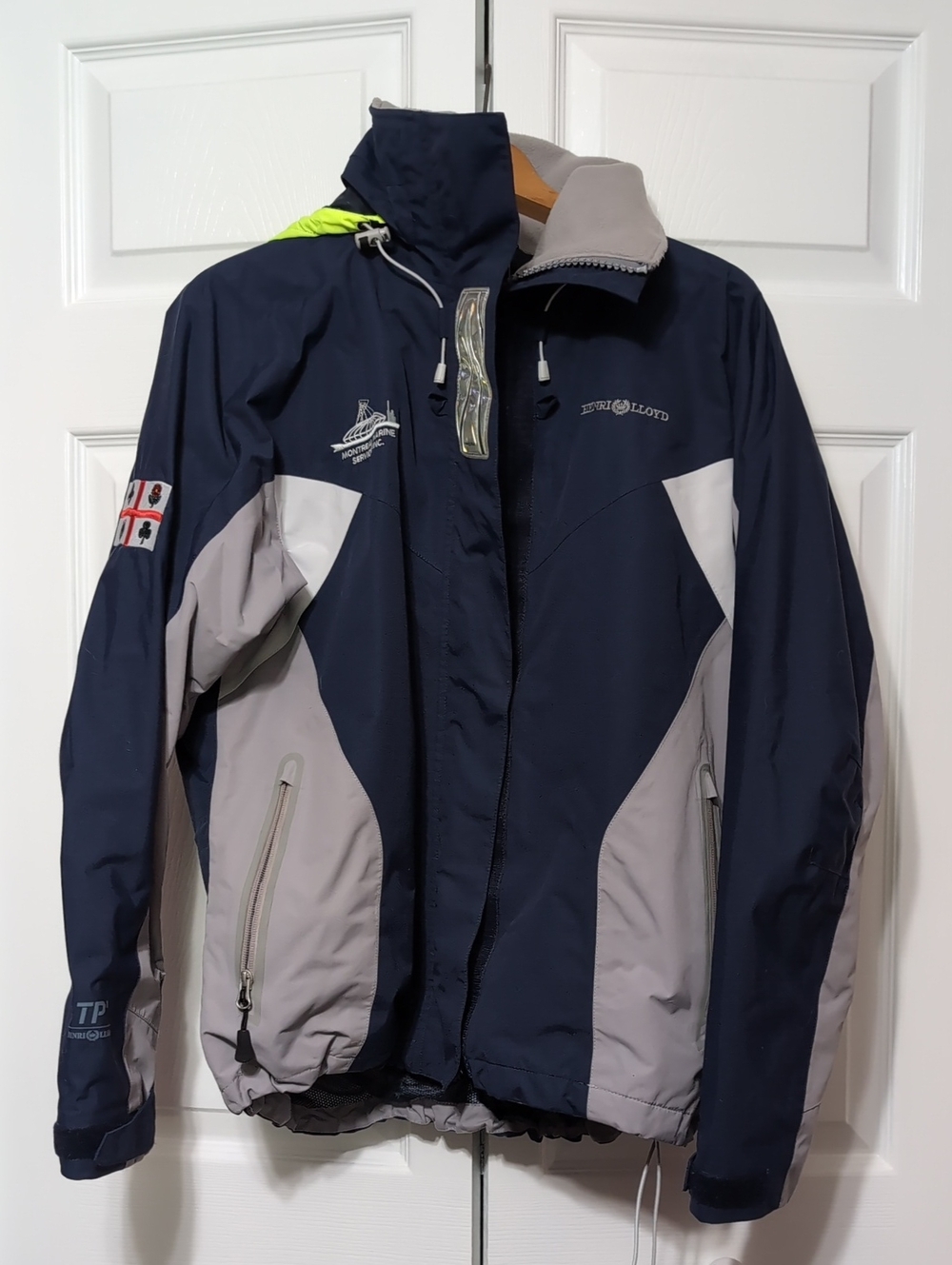 Henri Lloyd Navy, Light Gray & Neon Men's Raincoat